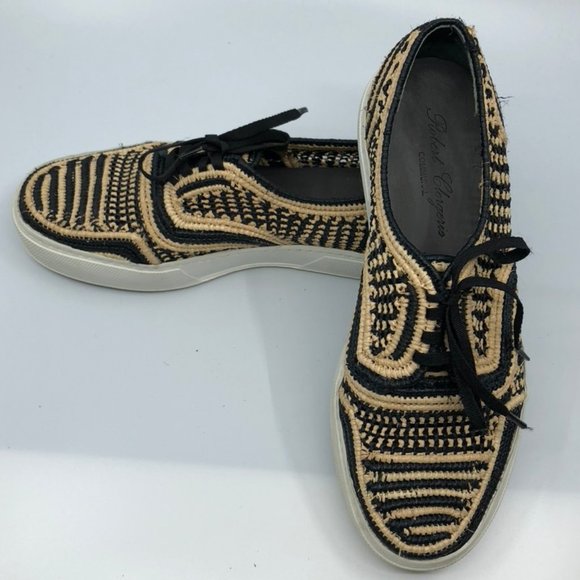 Robert Clergerie Communal Paga Woven Raffia Shoes